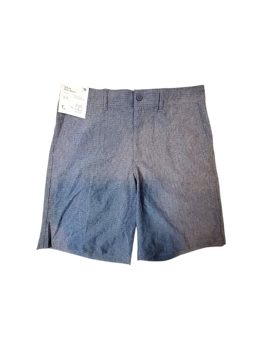 Goodfellow & Co Hybrid Swim Shorts W32 9-Inch Inseam UPF 50+Navy Textured design